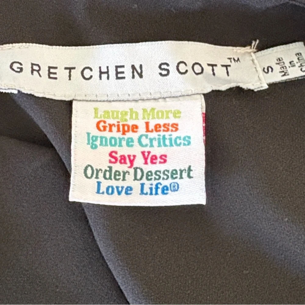 Gretchen Scott Black Short Sleeve Swing Top - S - Picture 9 of 10